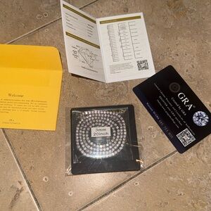 3mm 20 Inch moissanite tennis chain